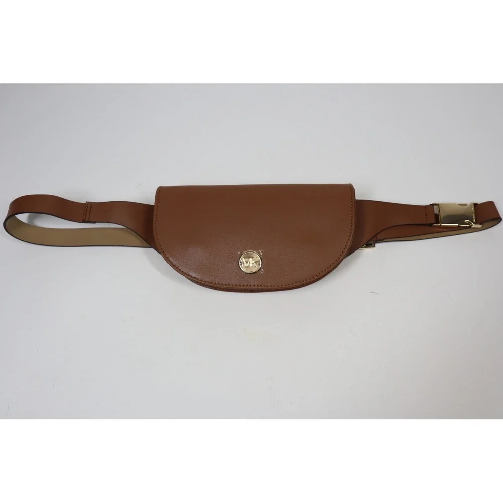 Michael Kors Brown Genuine Leather Belt Bag‎